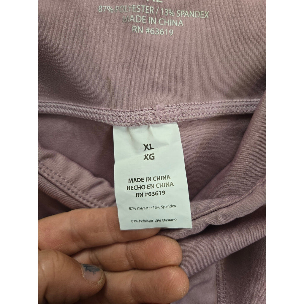 Bebe Sport Womens XL Pink Athleisure Yoga Gym Activewear Leggings