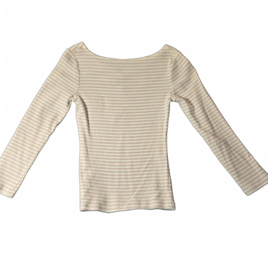 Carter's Girls' Pink Striped Long Sleeve Top Size 10