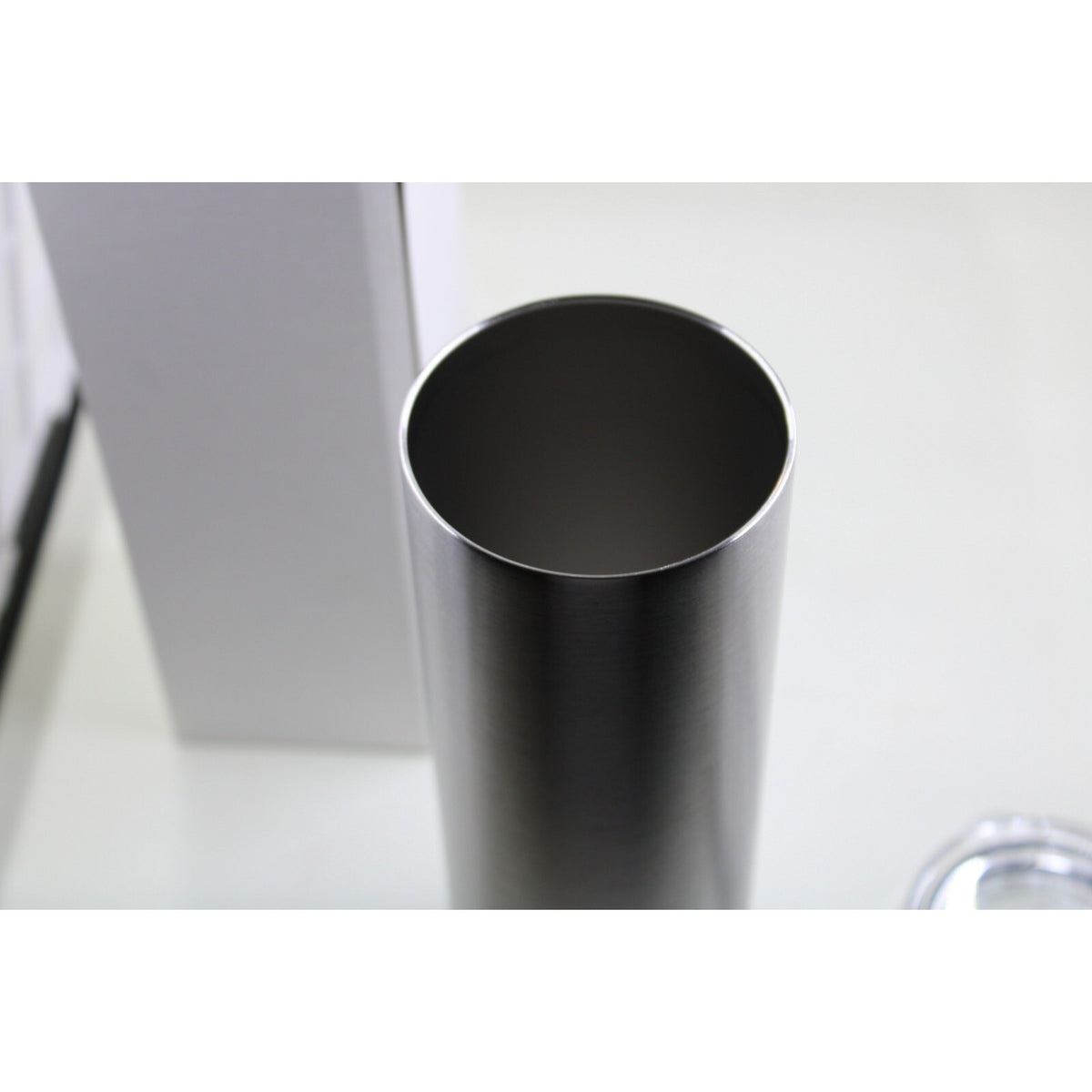 20oz Stainless Steel Straight Skinny Tumbler - Double Wall Insulated, Silver, Un