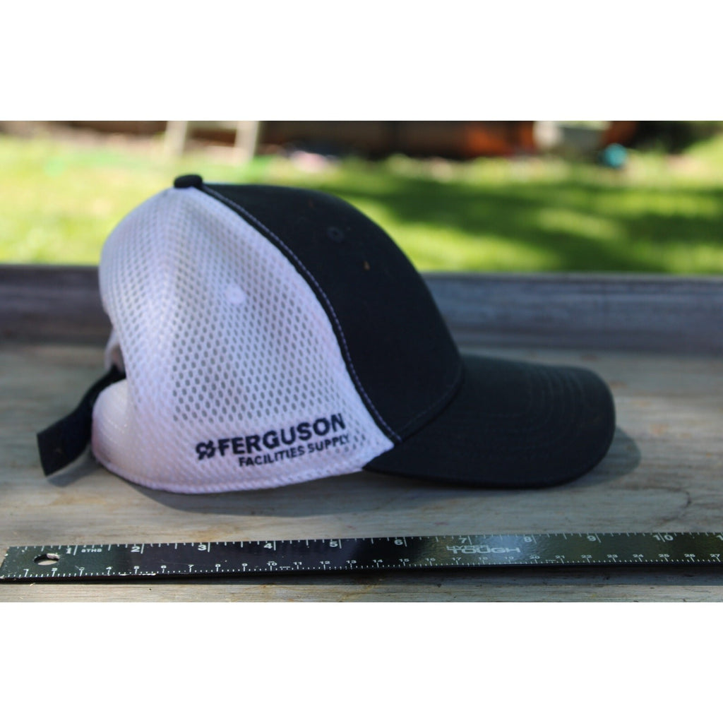 Ferguson Facilities Supply Strapback Trucker Hat Blue One Size Embroidered