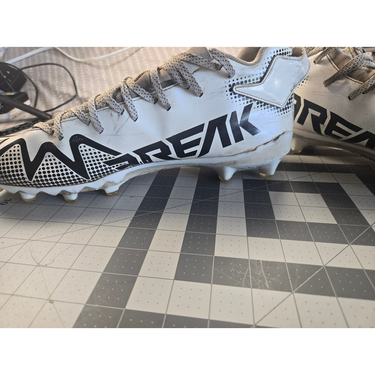 Adidas Freak 22 Team Football Cleats White/Black GX4066 Men’s Size 15
