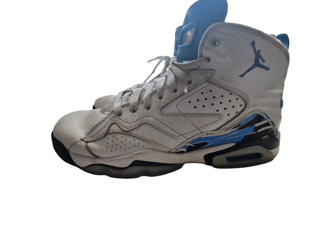 Jordan Air Jordan 6 White Blue Black Men's High Top Lace Up Basketball Sneakers [COPY]