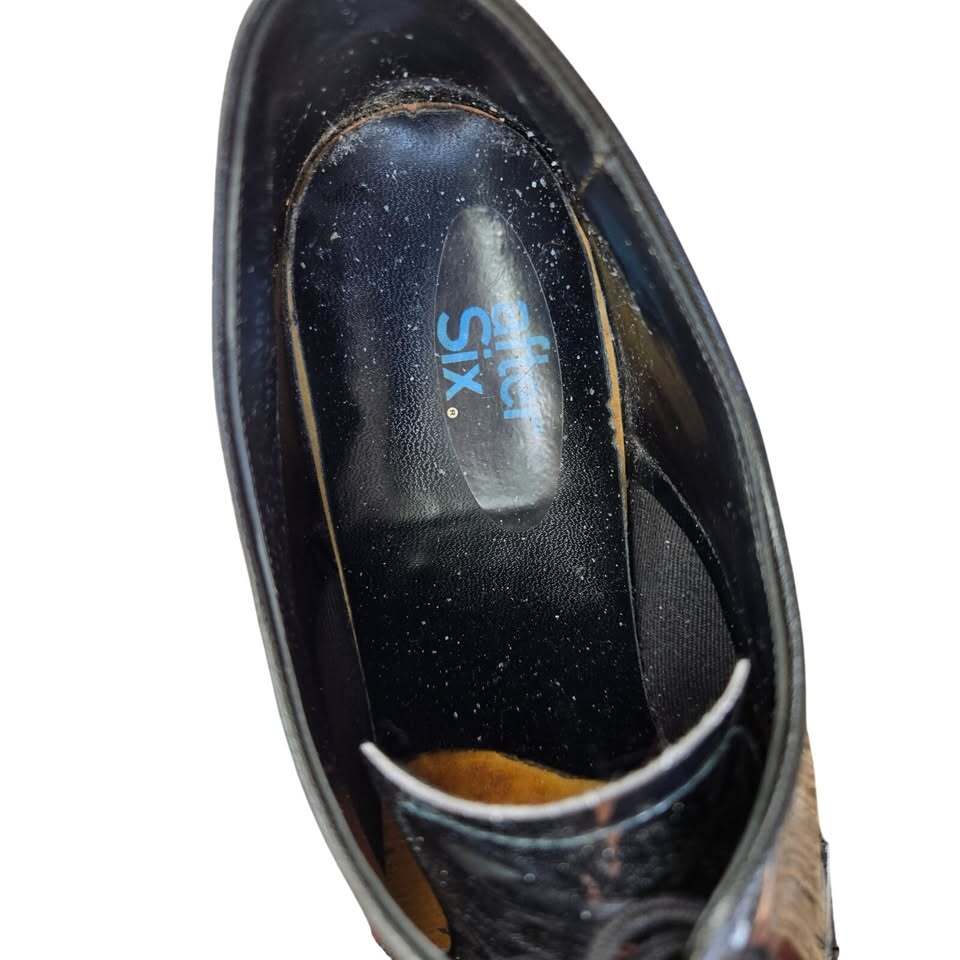 Vito Rufolo Men's Black Patent Leather Formal Tuxedo Oxford Dress Shoes 9.5