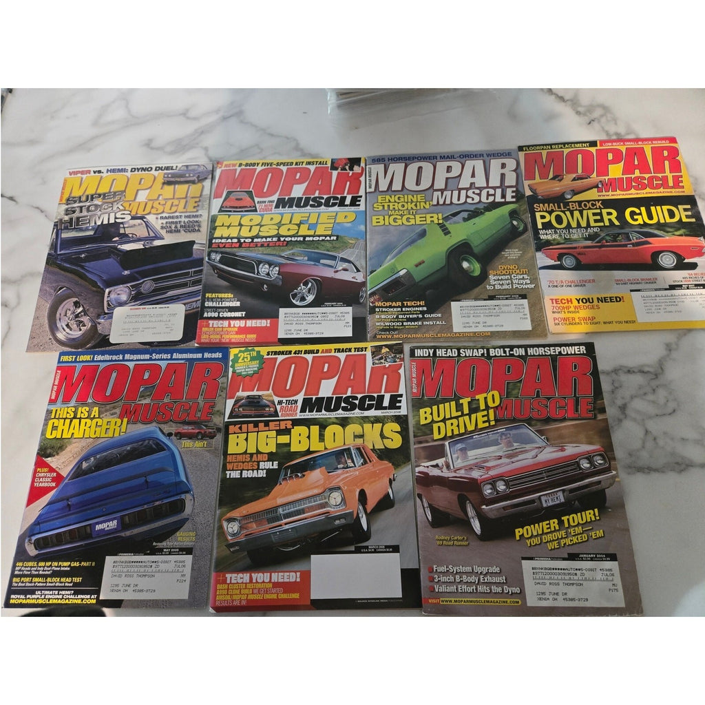 Mopar Muscle Magazine 7-Issue Collection (2004–2006 Vintage Lot)