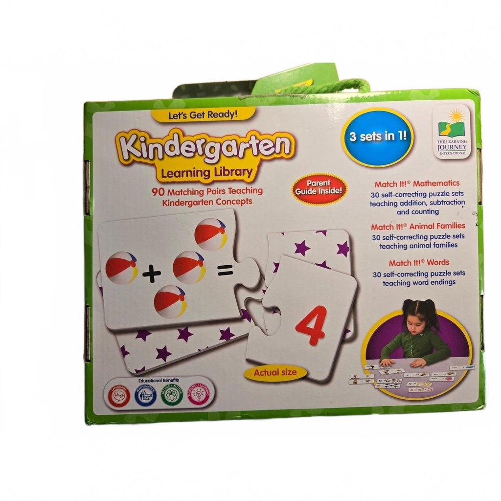 Let's Get Ready!Kindergarten 3-in-1 Learning Library Set