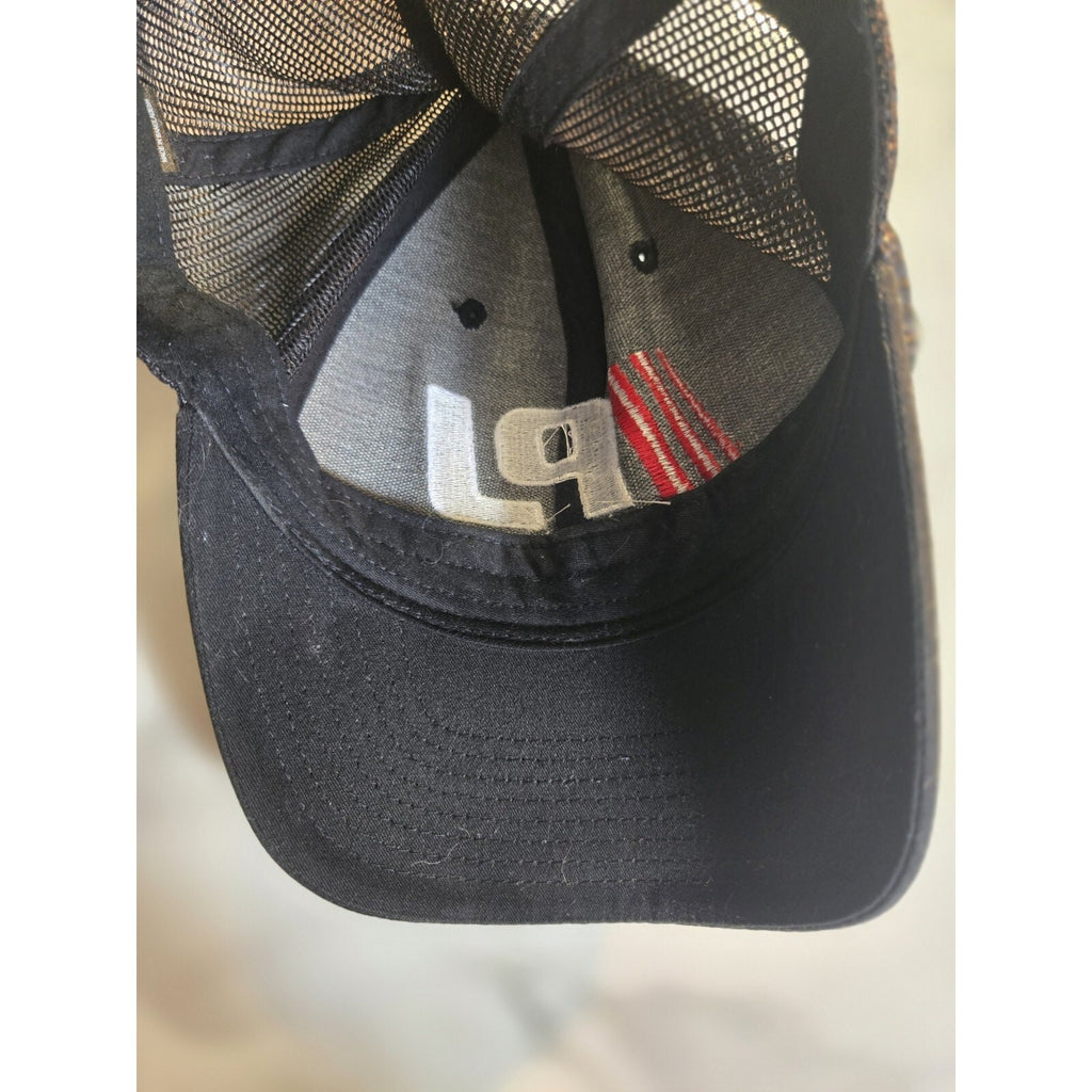 Richardson Men's Trucker Hat Cap PJ Trailers Logo Adjustable Snapback Black