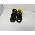 VITIKE Kids Waterproof Winter Snow Boots Black Yellow Fleece Lined Ice 2.5