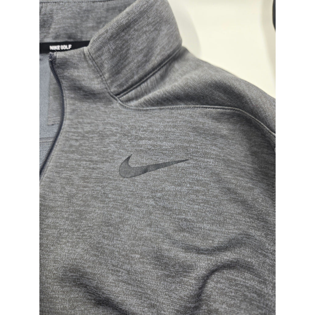 Nike Golf Men's S small Ther Repel 1/2 Zip Pullover Fleece Jacket Charcoal Gray
