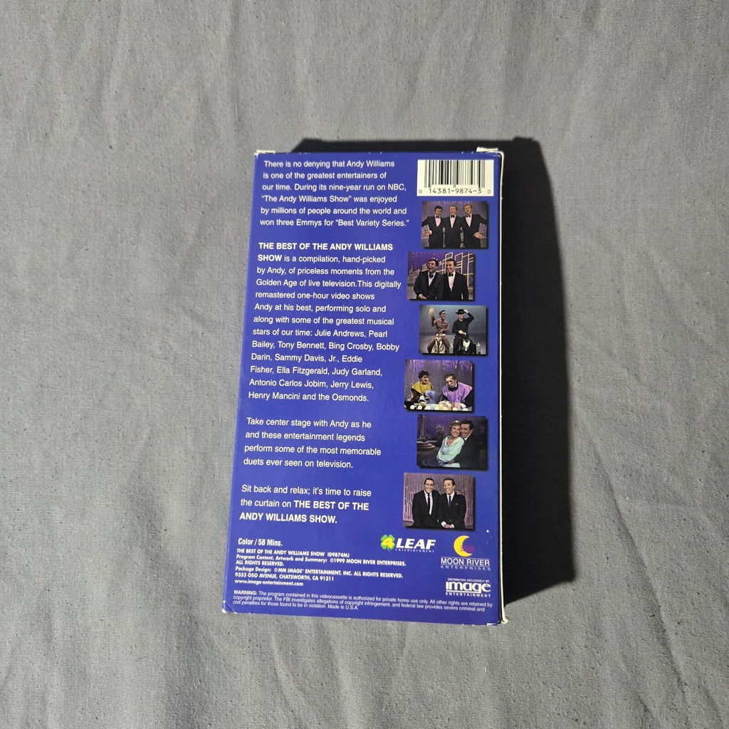 VHS THE BEST OF THE ANDY WILLIAMS SHOW
