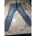 Pacsun Push Up Ankle Jeggings Blue Distressed Denim Jeans Size 29