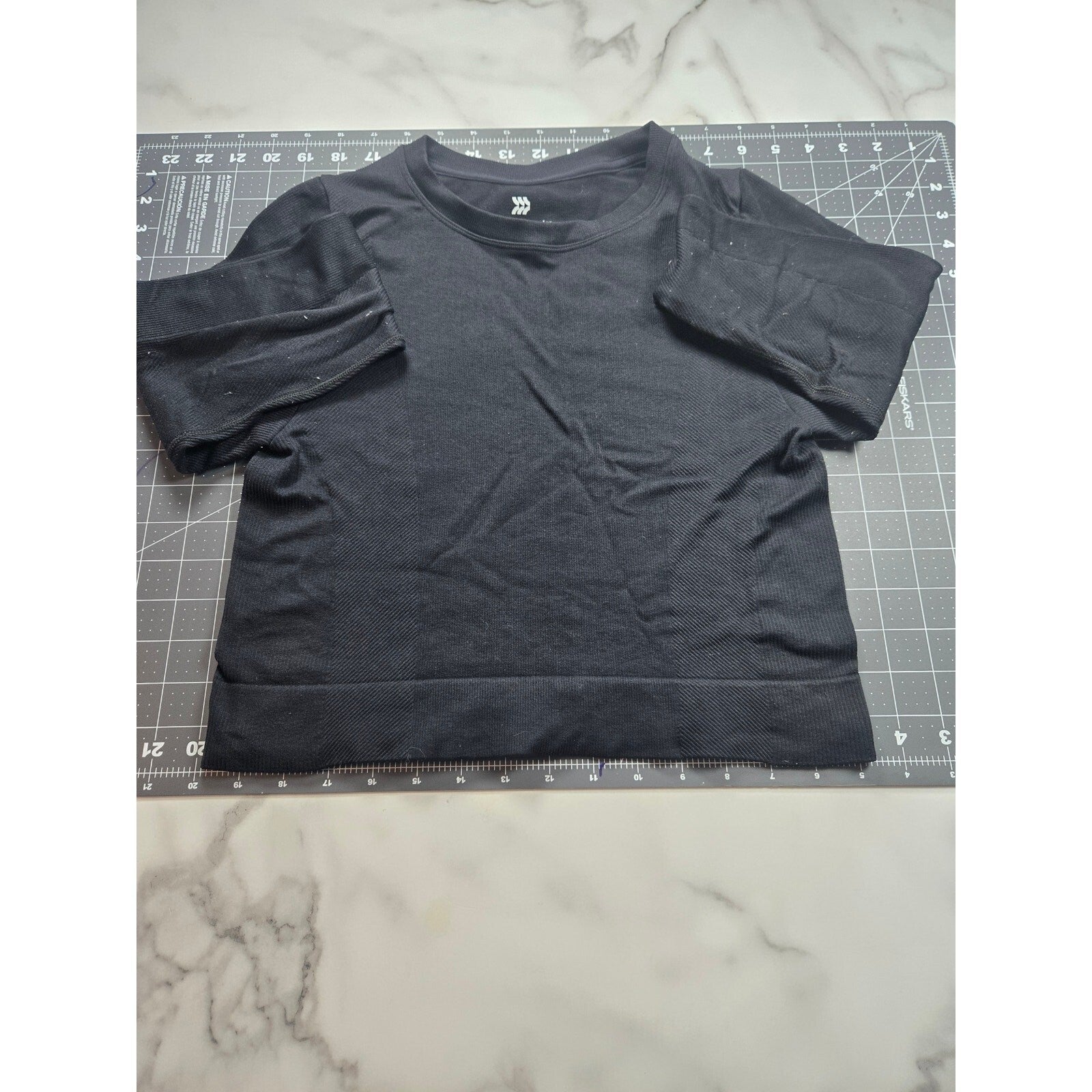 All In Motion Black Half-Sleeve Active Top, Size M, Very Good Condition