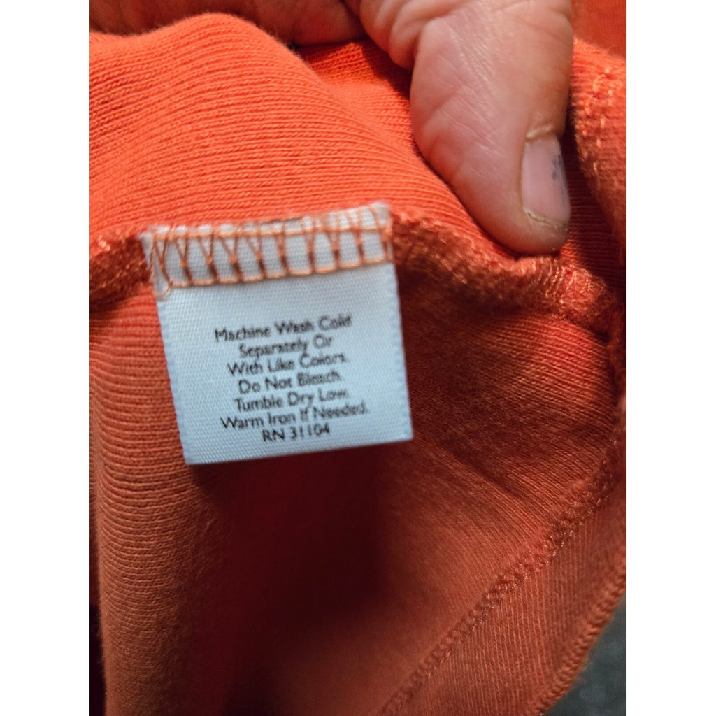 Kim Rogers Women's Orange 3/4 Sleeve Cotton T-Shirt, Size Large, Good Condition