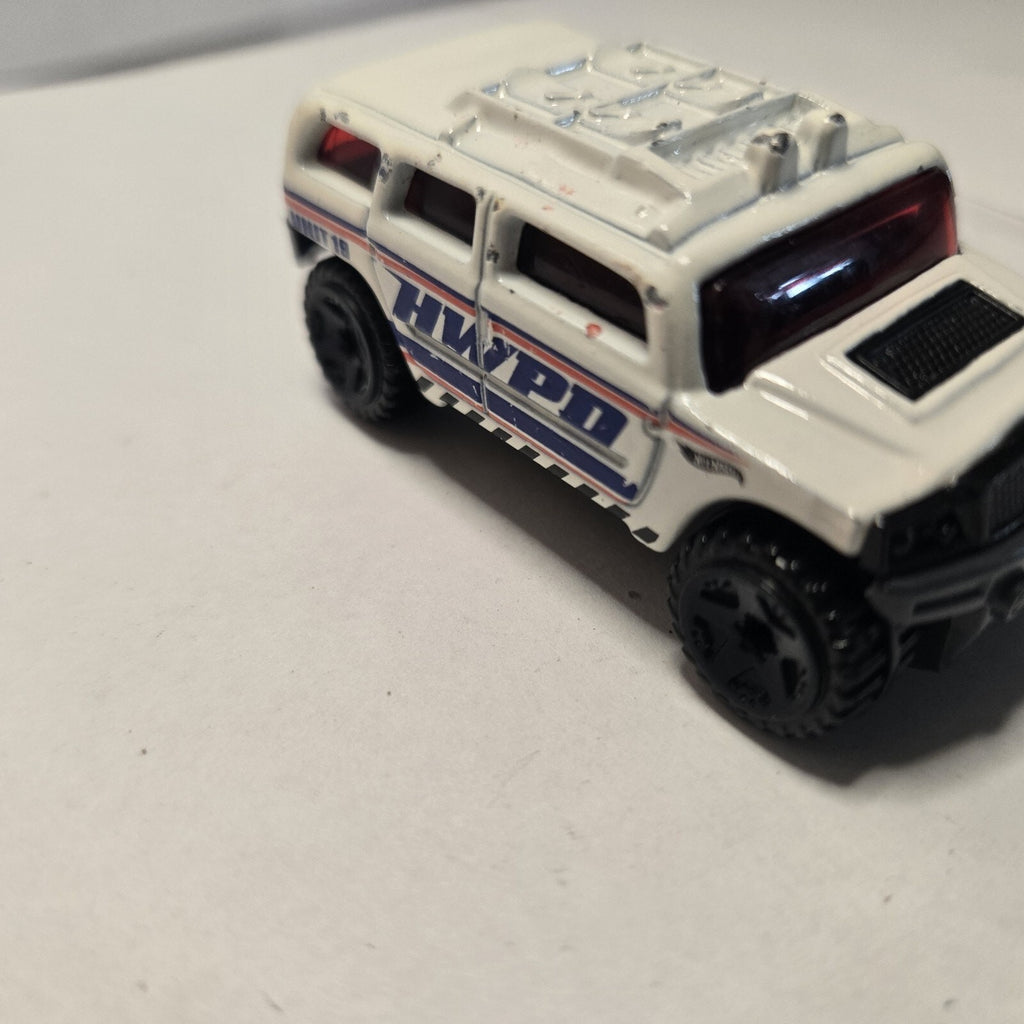 Hot Wheels Rockster Police Pursuit 2016 Hummer Loose Car Toy No Windows