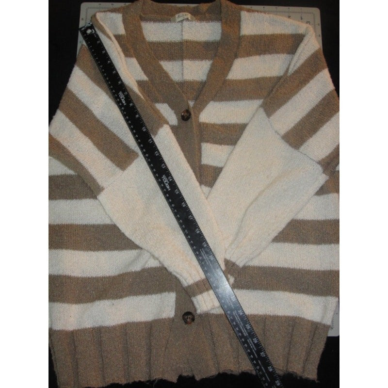 Altar'd State Cardigan Sweater Womens S Comfort Striped