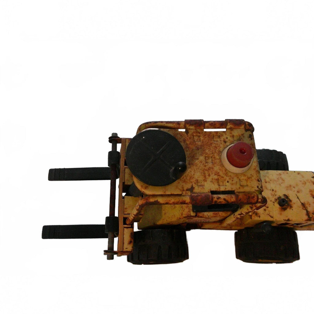 Vintage Tonka Pressed Steel Forklift Toy - Classic Yellow and Black Miniature