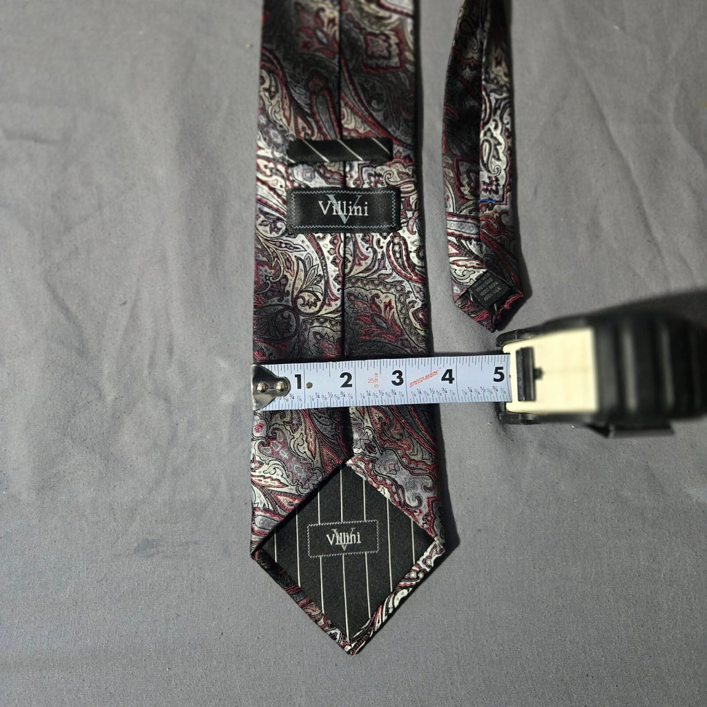 Villini Multi-Color Silk Necktie – Elegant and Versatile Formal Accessory