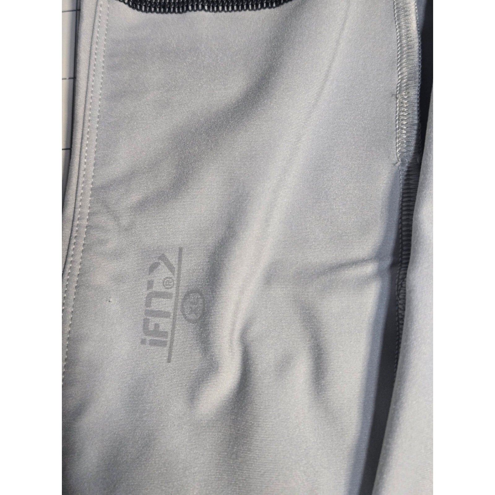 iFit Womens Gray Black ColorBlock HIGH-Waist Athletic Leggings Size XL