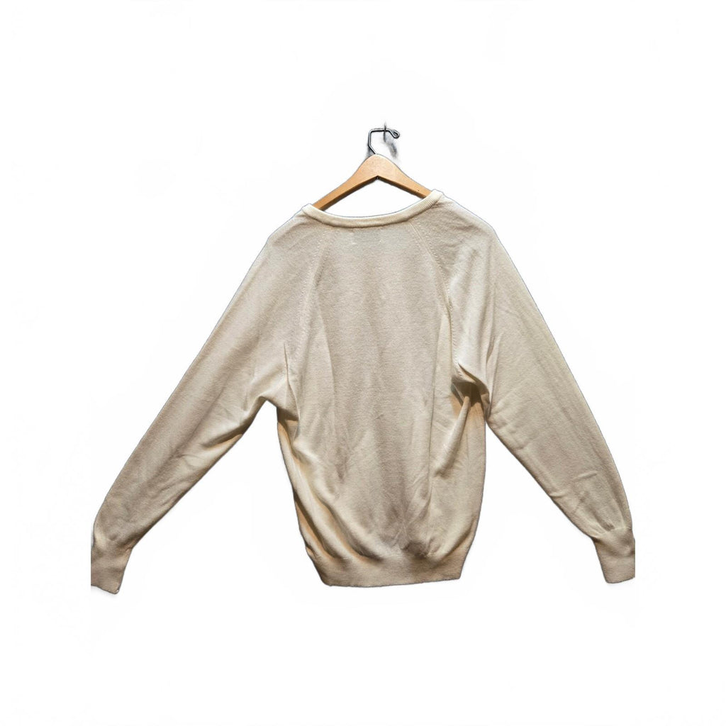 Vintage 70s 80s Pickering Active Sportswear by Kimberton Co Knit Sweater Cream L
