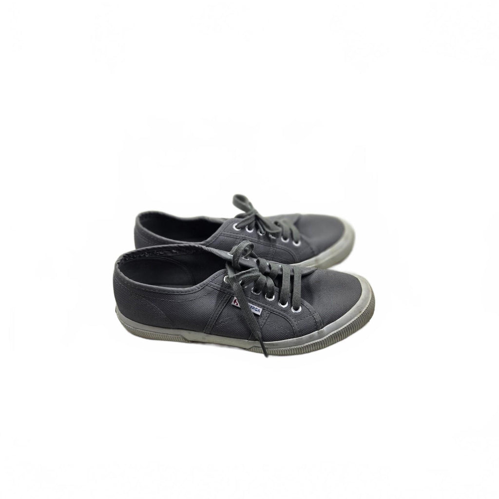 Superga 2750 Cotu Classic Gray Canvas Sneakers Women's US 8 EU 41 Good Condition