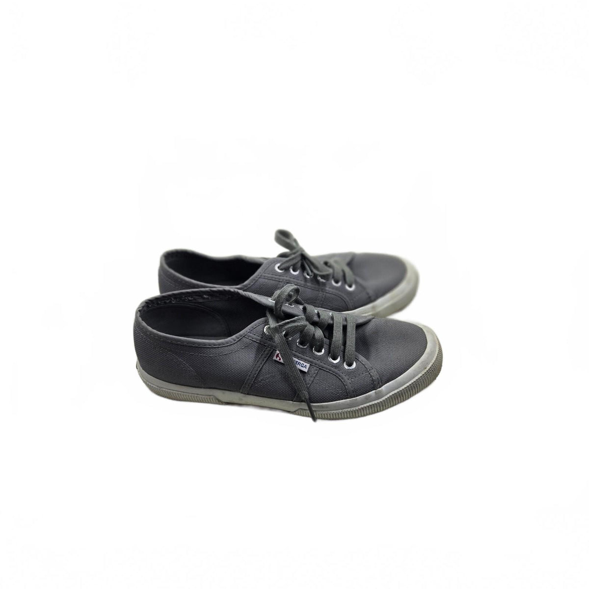 Superga 2750 Cotu Classic Gray Canvas Sneakers Women's US 8 EU 41 Good Condition