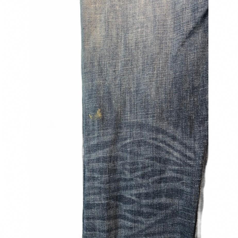 Lucky Brand 121 Slim Straight Jeans Mens Blue Denim 32/34 with Defects