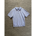 Izod Mens M Light Blue Silk Wash Short Sleeve Polo Solid Casual Sportswear