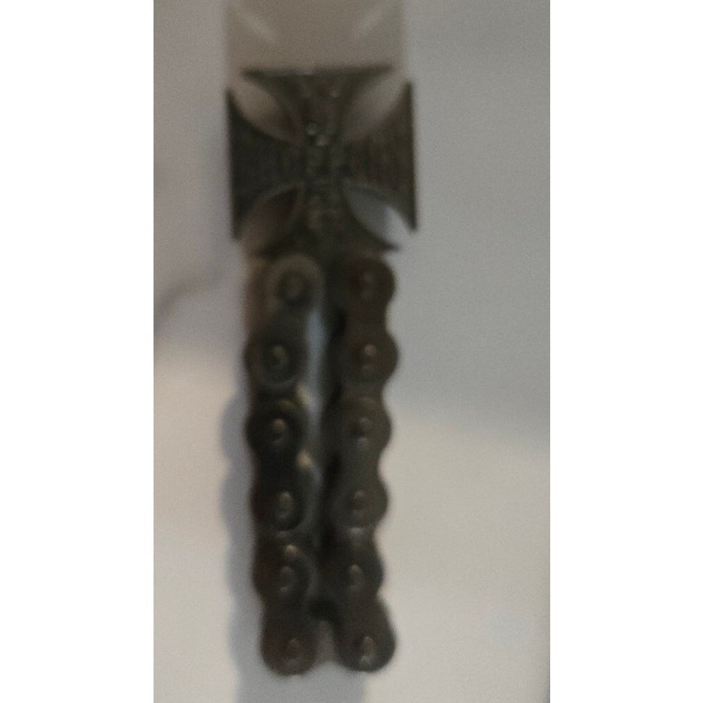Vintage West Coast Choppers Maltese Iron Cross Motorcycle Chain Bottle Opener