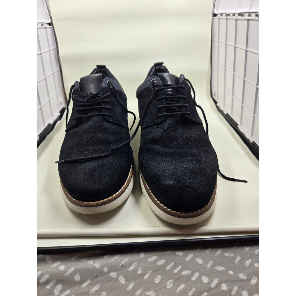 ALFANI Gregor Black Suede Casual Dress Shoes Mens Size 10 M