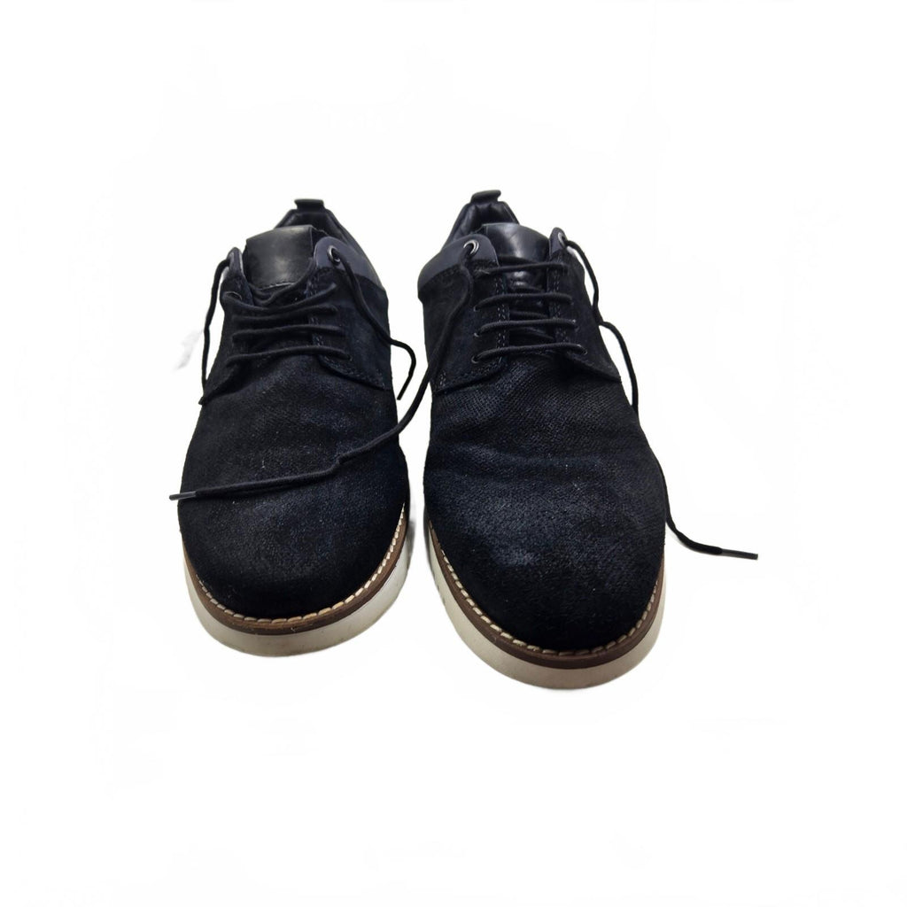 ALFANI Gregor Blue Suede Casual Dress Shoes Mens Size 10 M