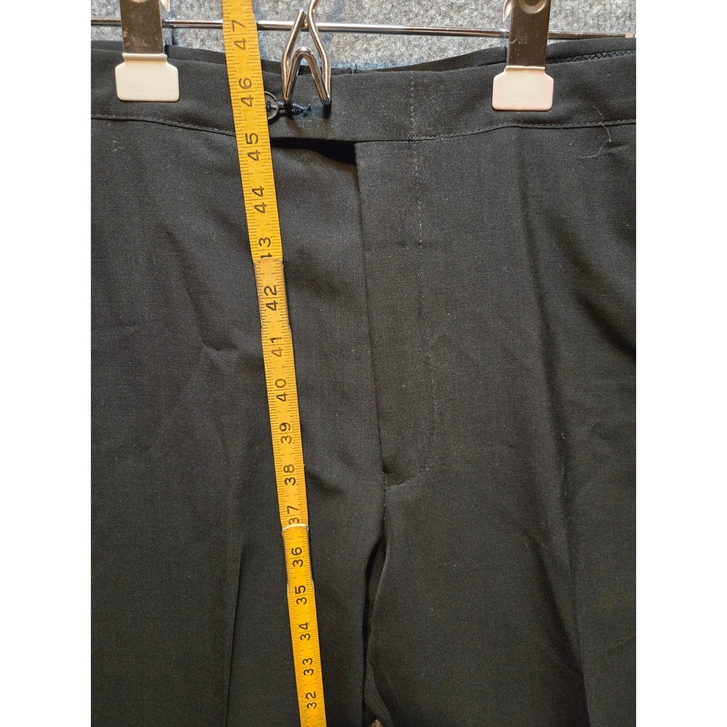 Vintage 70s Sansabelt Ltd Jaymar-Ruby Black Trousers Dress Slacks  31 x 37