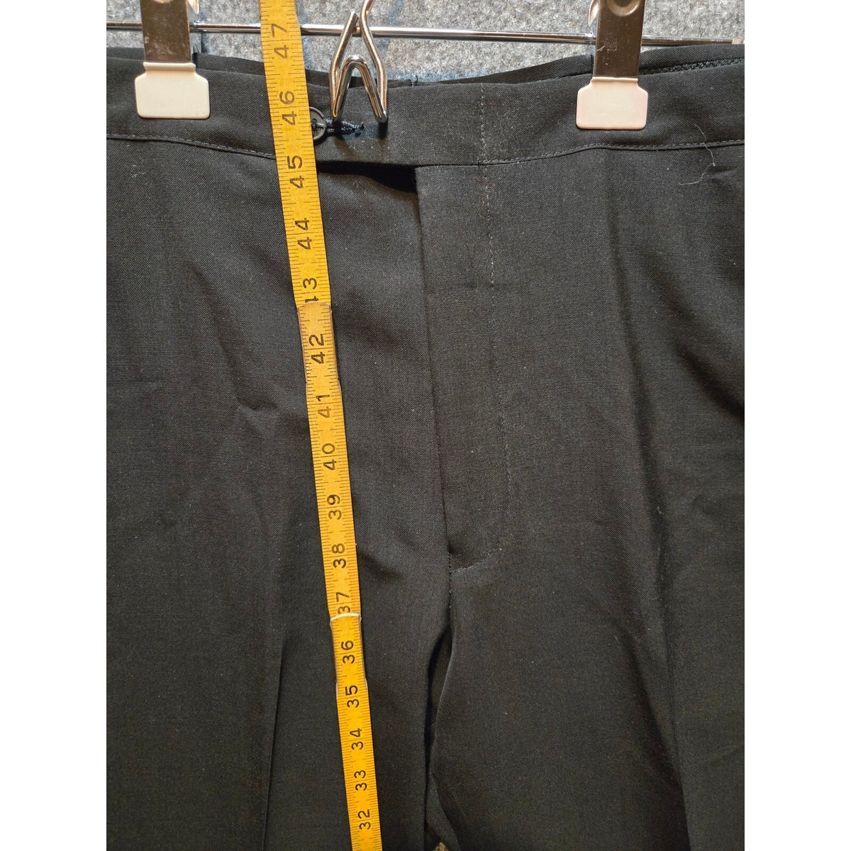 Vintage 70s Sansabelt Ltd Jaymar-Ruby Black Trousers Dress Slacks  31 x 37