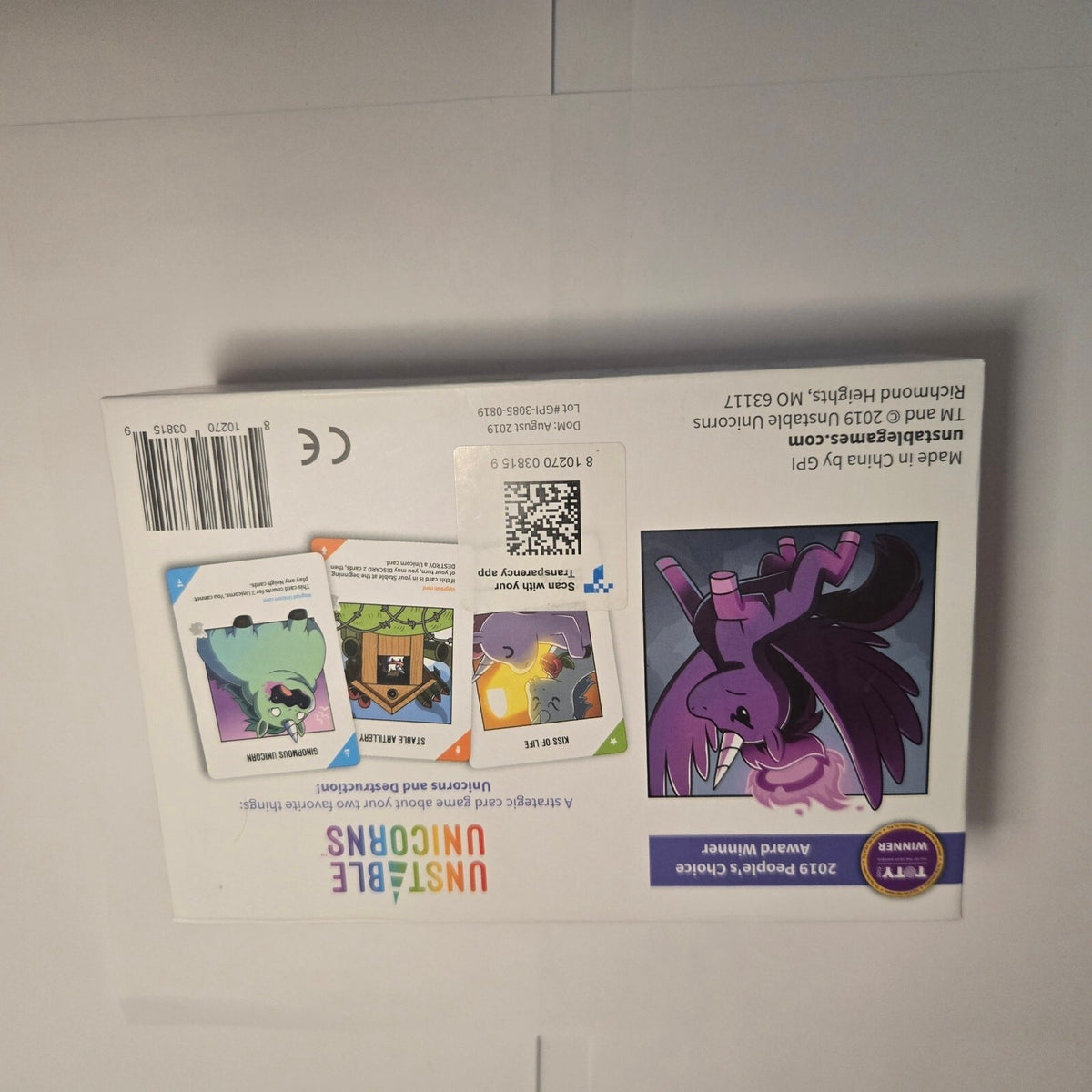 Unstable unicorns 2nd edition family game