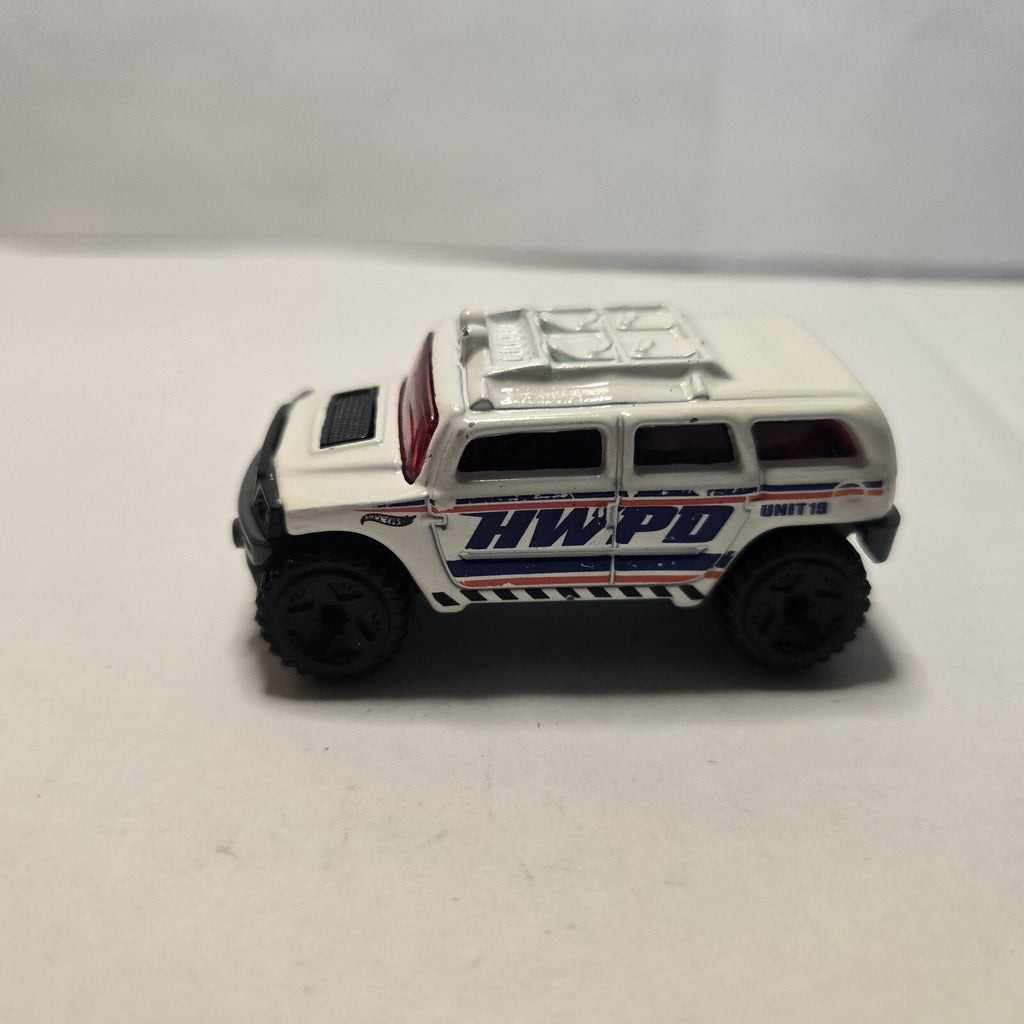 Hot Wheels Rockster Police Pursuit 2016 Hummer Loose Car Toy No Windows