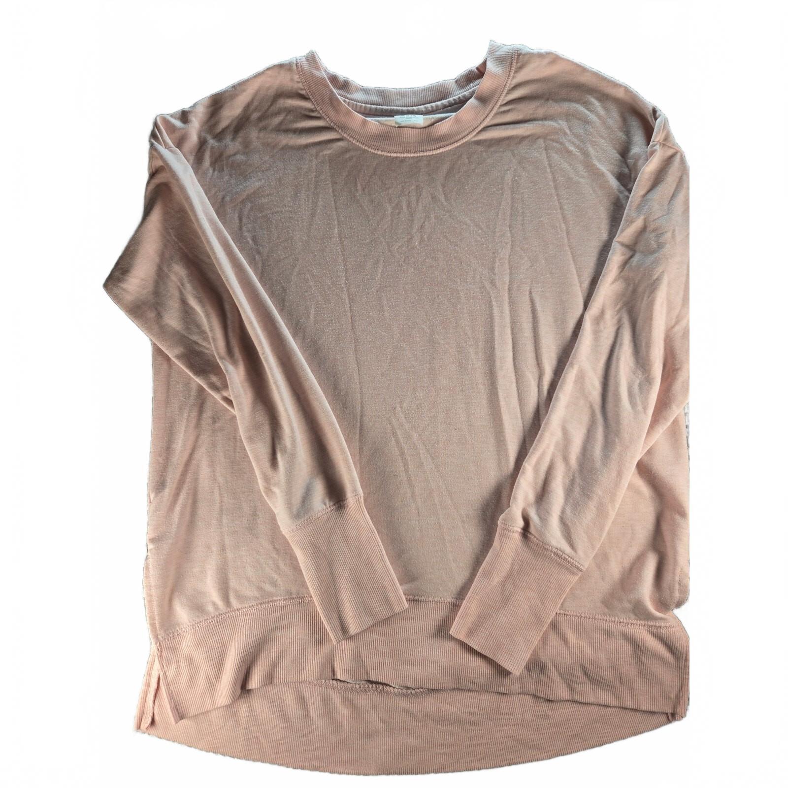 Avia Women's Medium Pink Long Sleeve High-Low Pullover Sweatshirt