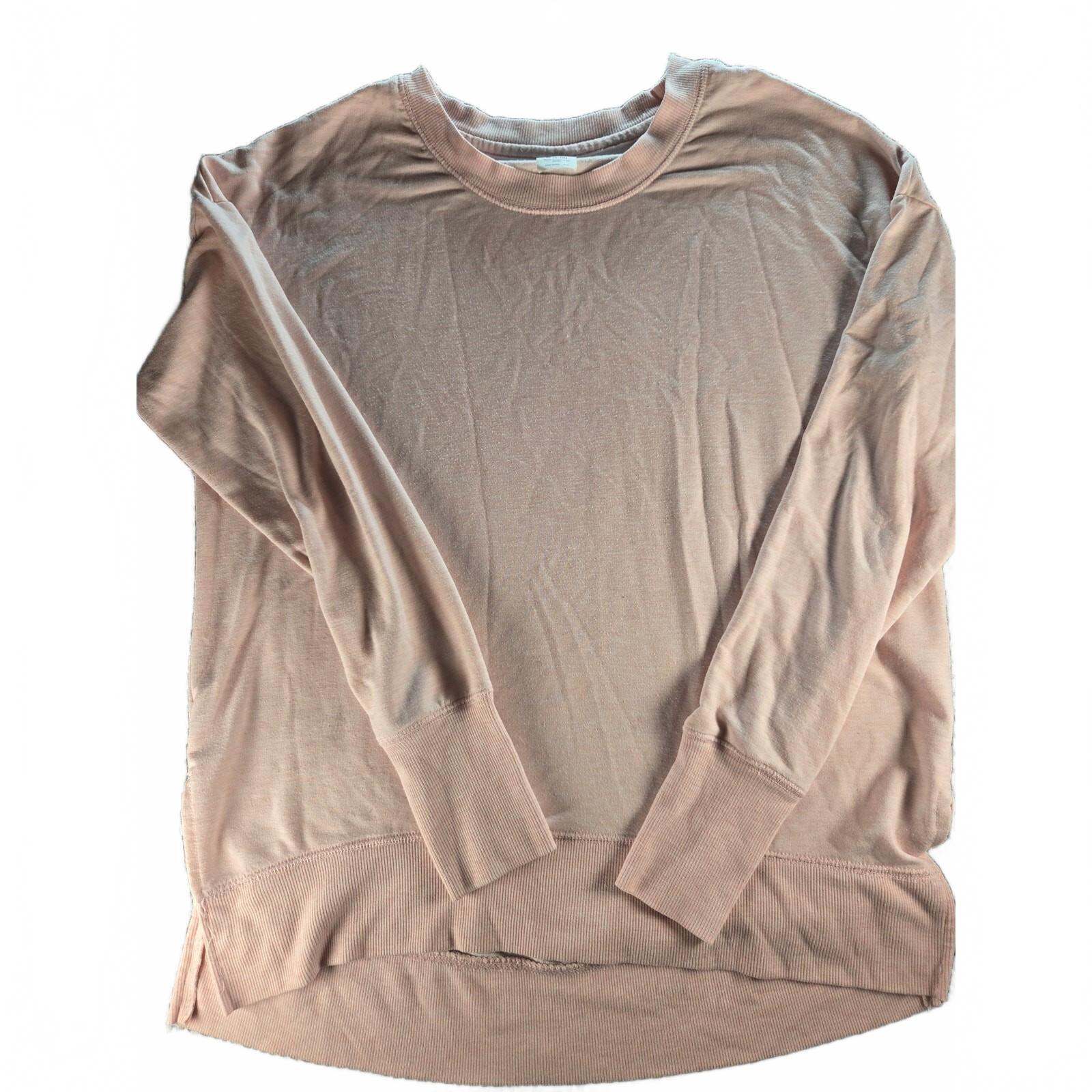 Avia Women's Medium Pink Long Sleeve High-Low Pullover Sweatshirt
