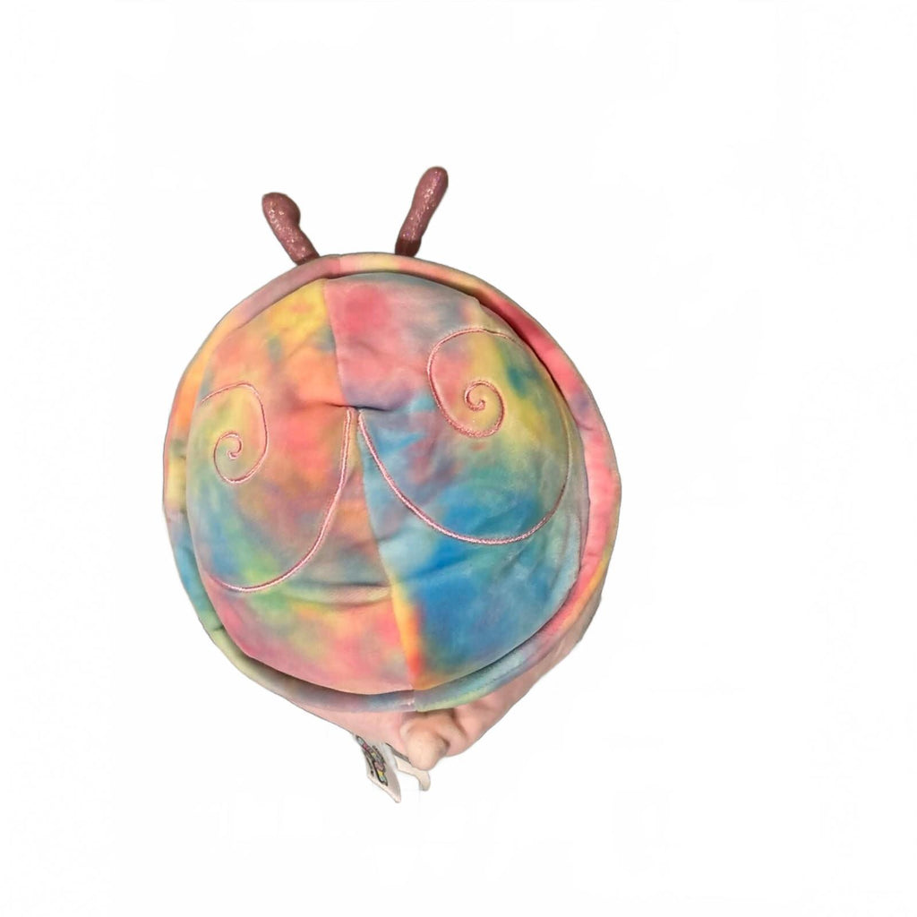 Original Squishmallows Plush Toy - Pink Snail with Rainbow Shell