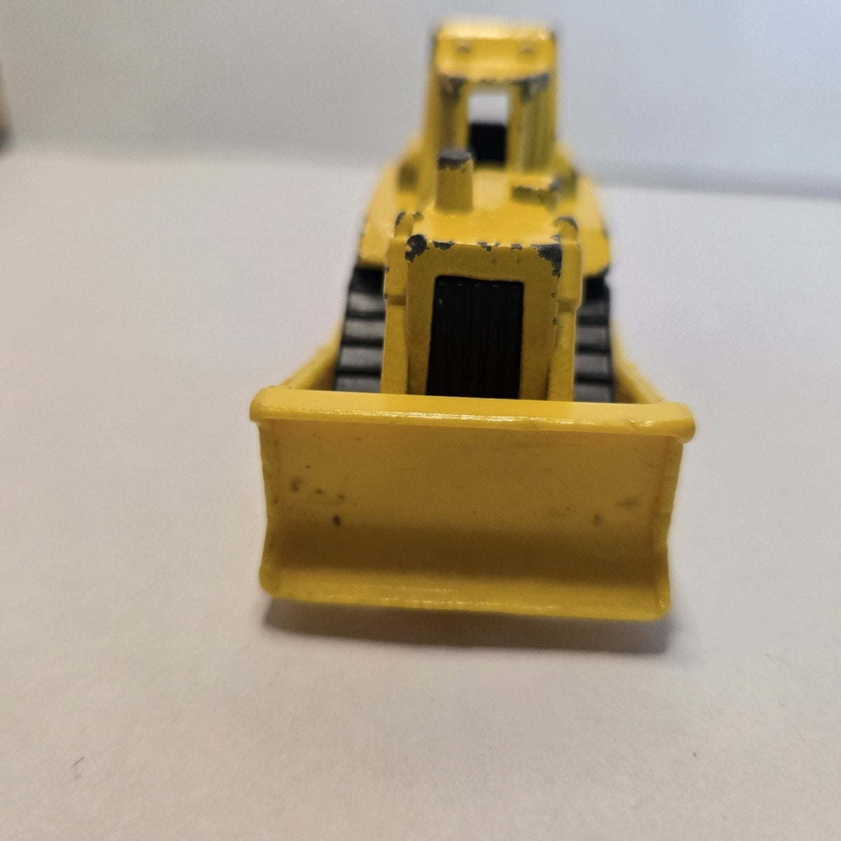 Vintage 1991 Mattel Hot Wheels Bulldozer Yellow Diecast Made In Malaysia