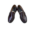 Johnston & Murphy Burgundy Leather Penny Loafers SoleTech Rubber Heels 9