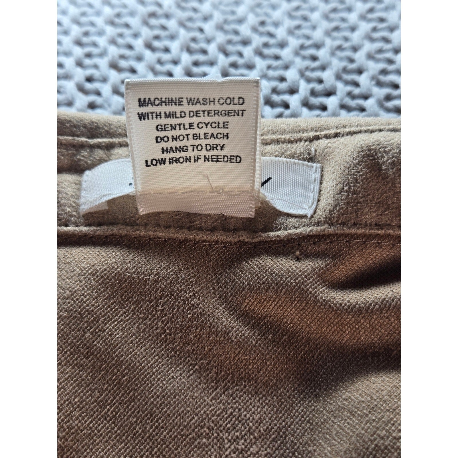 Passport Tan Faux Suede Shirt Dress, Size Medium, Very Good Condition