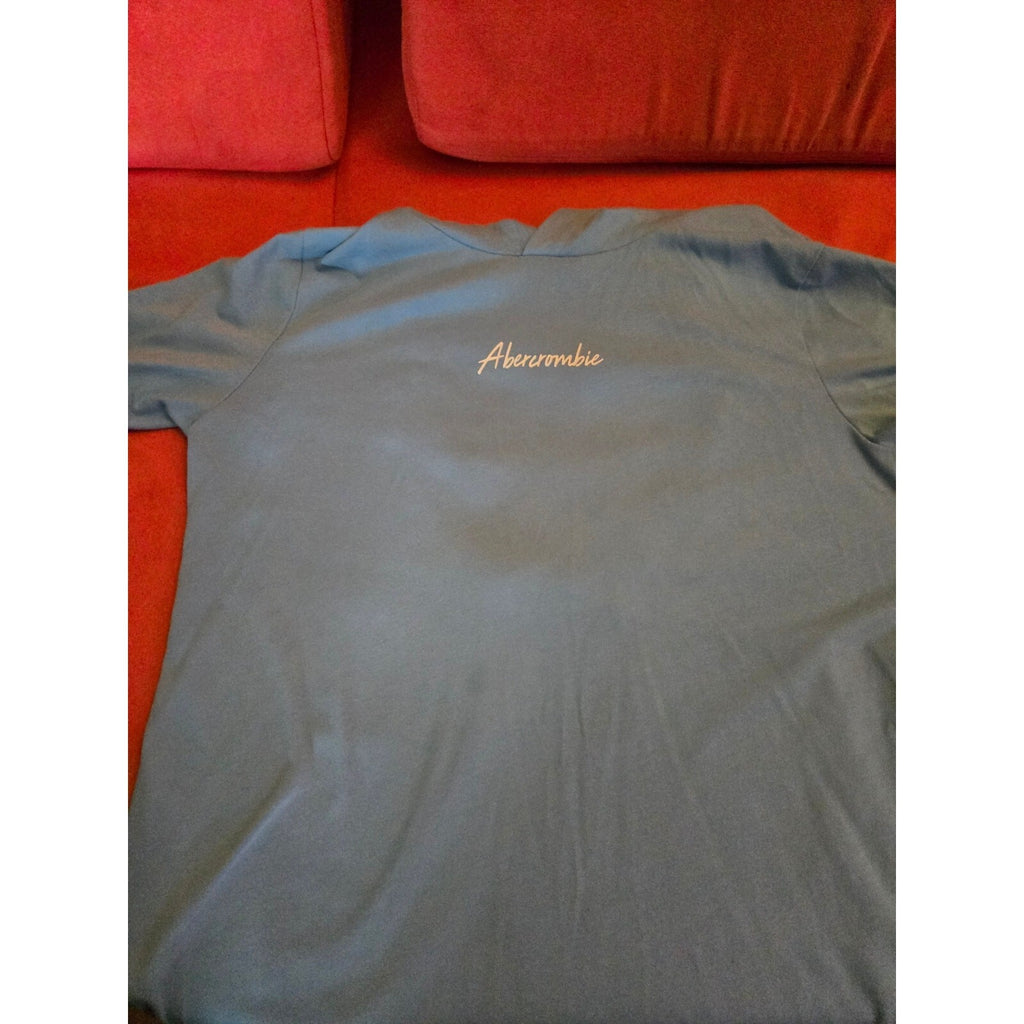 Abercrombie KIds Light Blue Hooded Tshirt Size 11/12