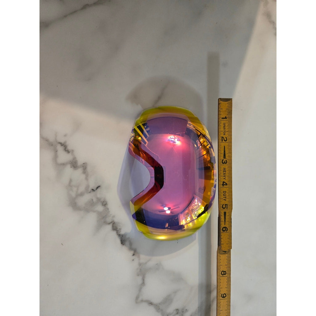 Spherical Frameless Ski Snowboard Goggle Replacement Lens Pink Purple Iridescent