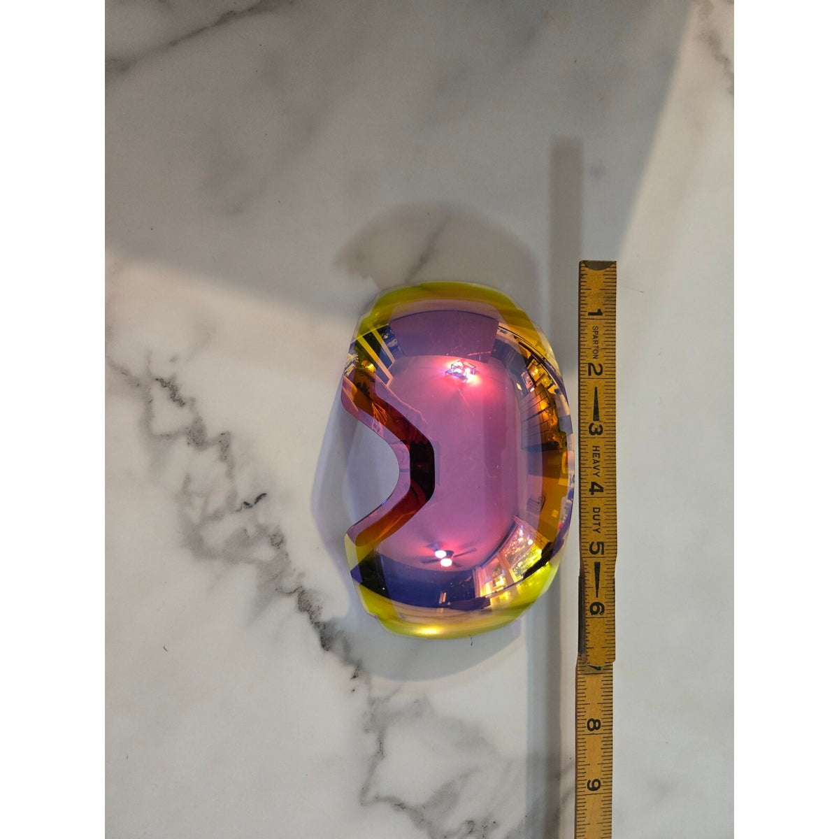 Spherical Frameless Ski Snowboard Goggle Replacement Lens Pink Purple Iridescent