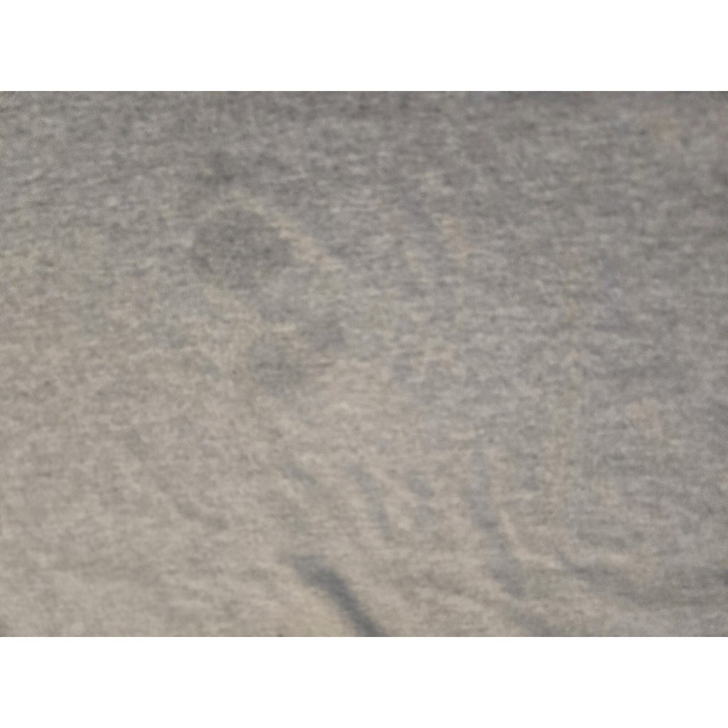 Gildan Men's Gray Short Sleeve T-Shirt with American Flag and Firefighter Design