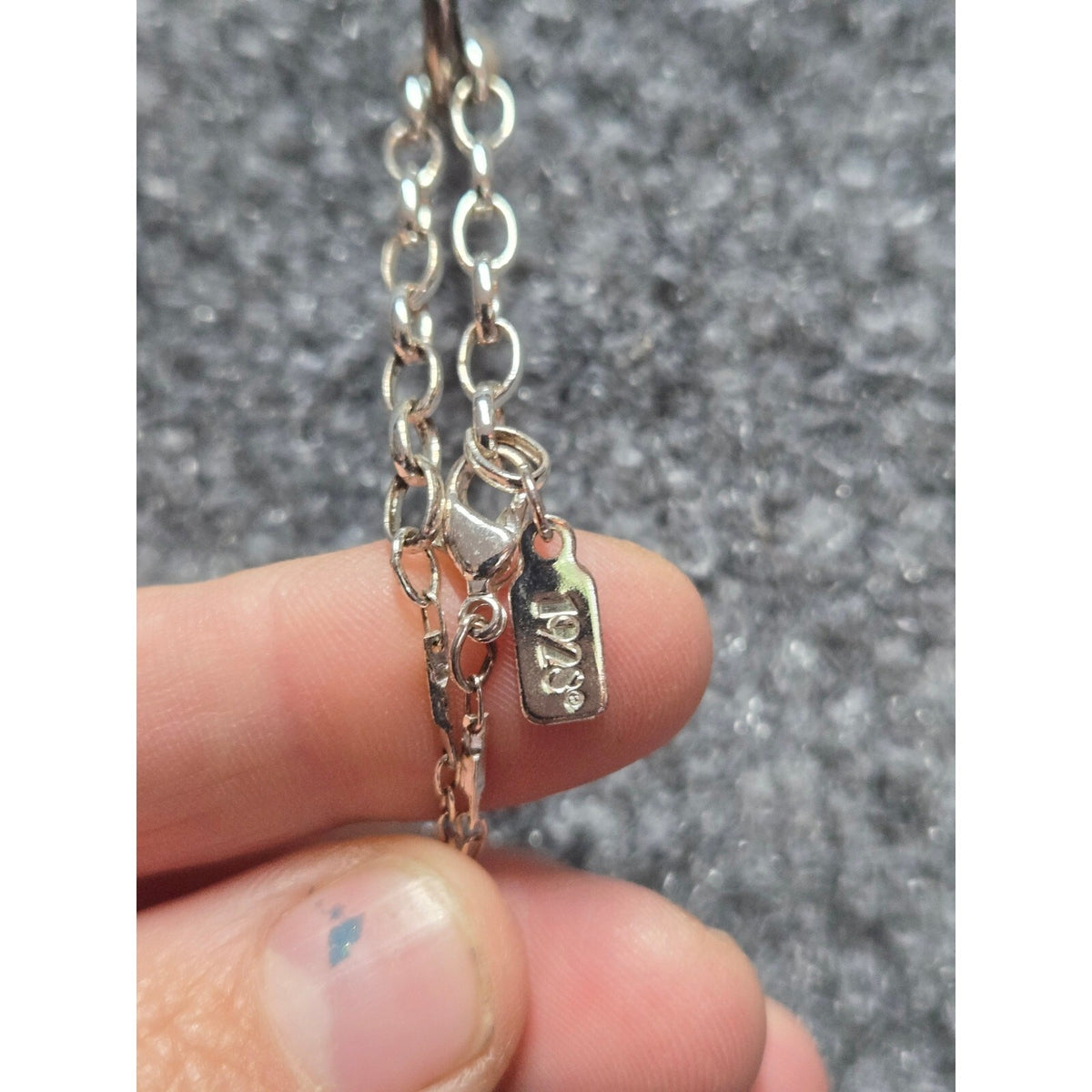Vintage 1928 Brand Silver Tone Black Bead Station Chain Necklace, Dainty