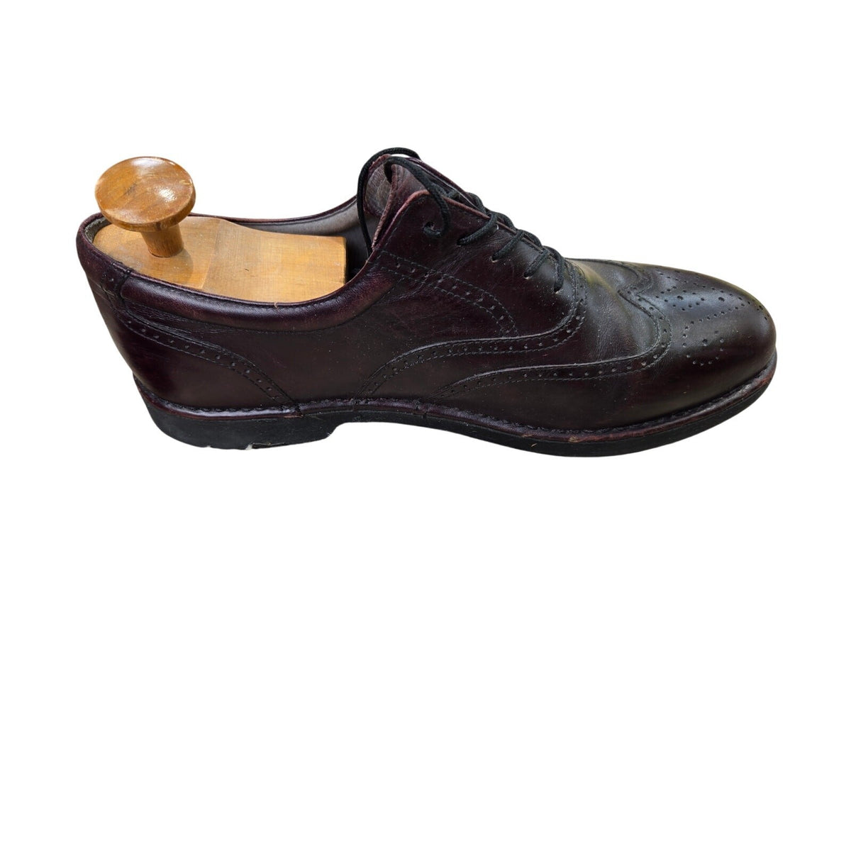 Rockport Men's Black Leather Oxford Dress Shoes Size 9.5 with Vibram Sole