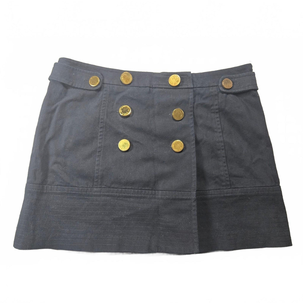 Boston Proper Black Military Button Pencil Skirt Size 12