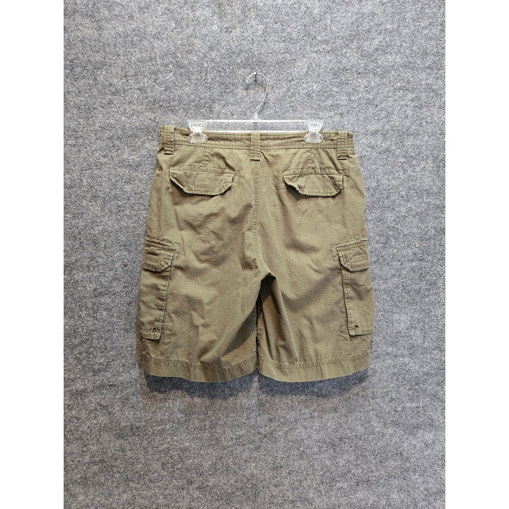 Clearwater Outfitters Men's Size 34 Olive Green Shorts 100% Cotton