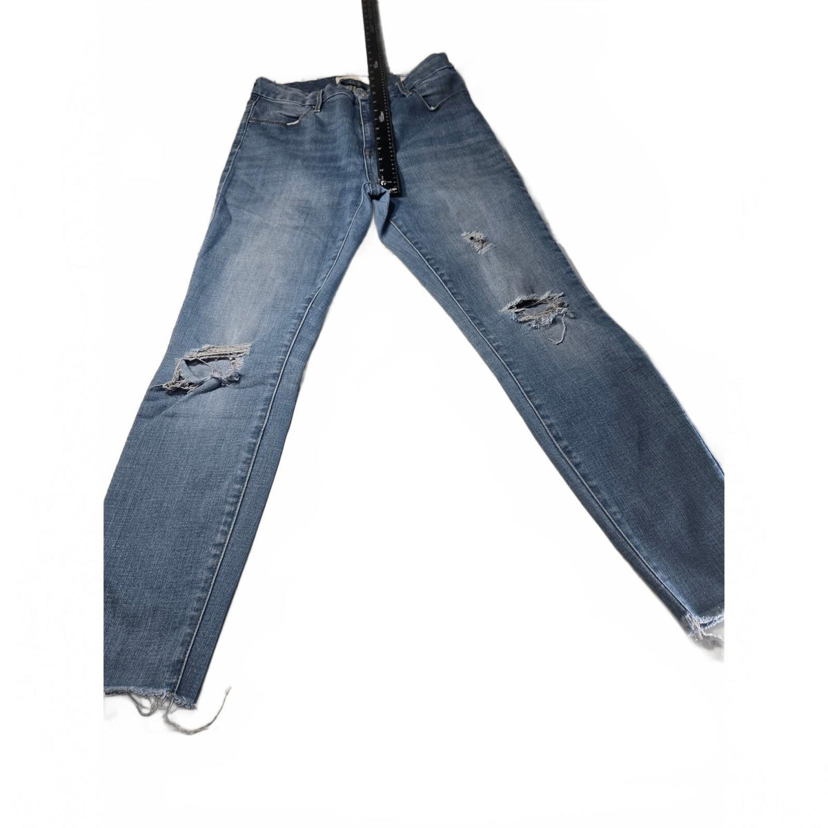Pacsun Push Up Ankle Jeggings Blue Distressed Denim Jeans Size 29