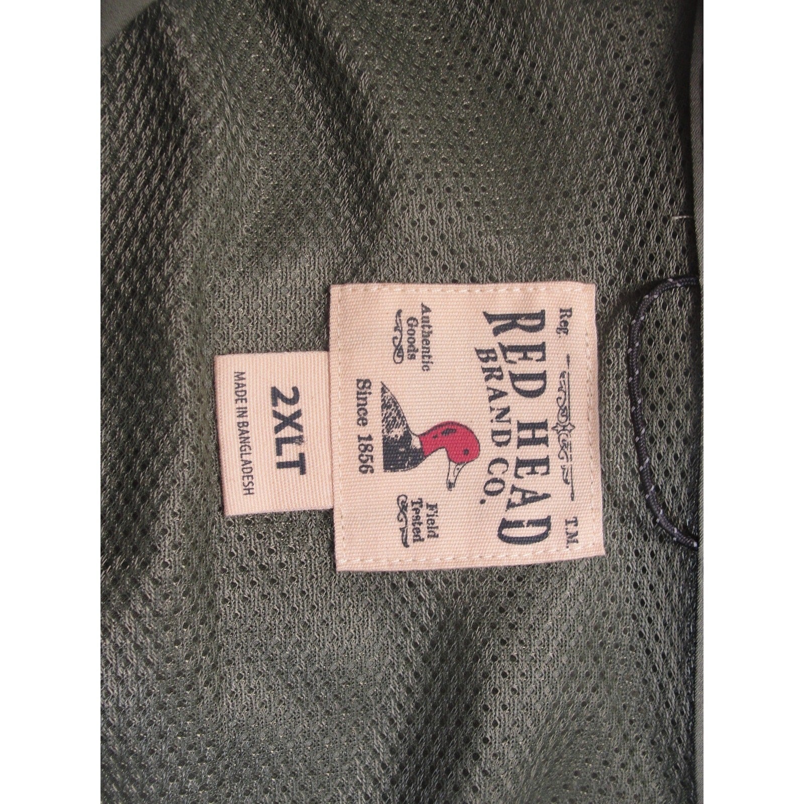 RedHead olive green button-down fishing shirt in size 2XLT