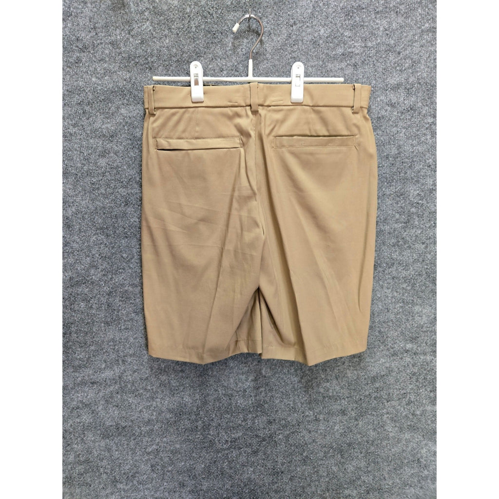 MSX by Michael Strahan Men's Khaki Polyester Spandex Shorts Size 32